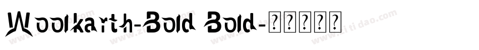 Woolkarth-Bold Bold字体转换